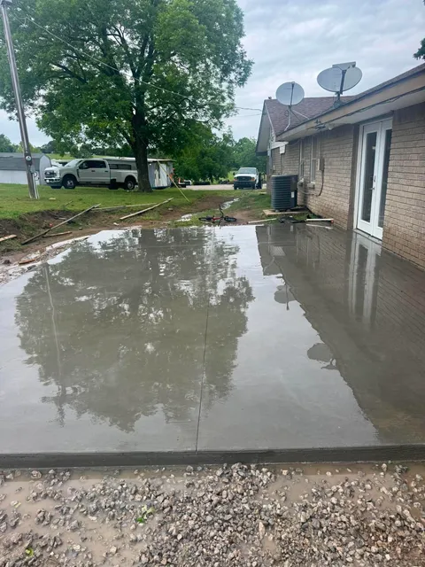 Stamped patio