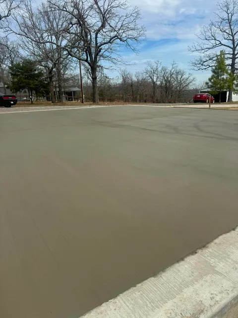 Large concrete surface
